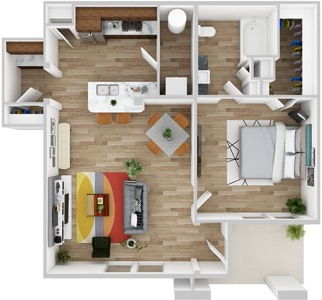 A4 - One Bedroom / One Bath*